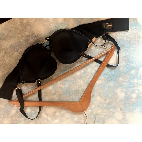 HONEY BIRDETTE Everyday Smooth Convertible Push Up Bra Black Strapless 30DD NWT - Picture 7 of 9